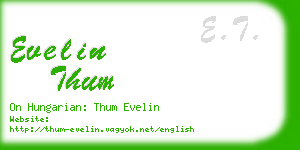 evelin thum business card